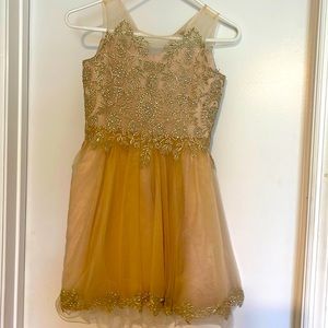 Gold dress